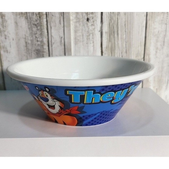 Vintage Tony The Tiger Frosted Flakes Cereal Bowl, Theyre Grreat‎ - Picture 3 of 7